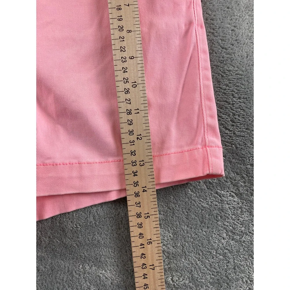 Land 'n Sea Womens Pink Chino Shorts Sz 4 Mid Rise Stretch Cotton Summer Casual